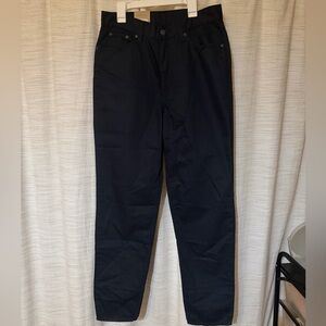 Levi Strauss Navy Blue High-Waisted Pants